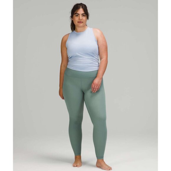 Lululemon Wunder Under High-Rise Luxtrene Tight 28" In Tidewater Teal Size 2 - Picture 1 of 6
